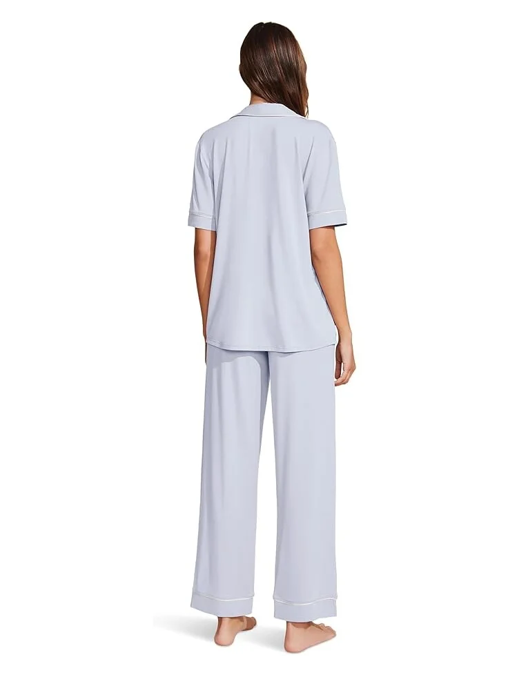 Пижама Eberjey Gisele Pant PJ Set — изображение 2 из 3, синий/слоновая кость
