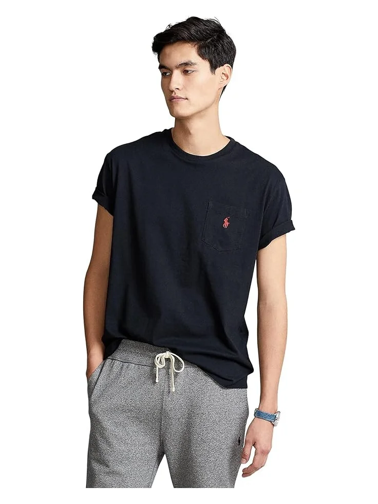 Футболка Polo Ralph Lauren Classic Fit Pocket — изображение 1 из 4, черный