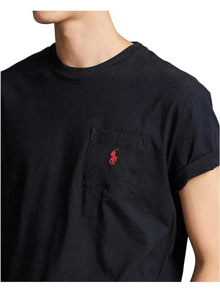 Футболка Polo Ralph Lauren Classic Fit Pocket — изображение 3 из 4, черный