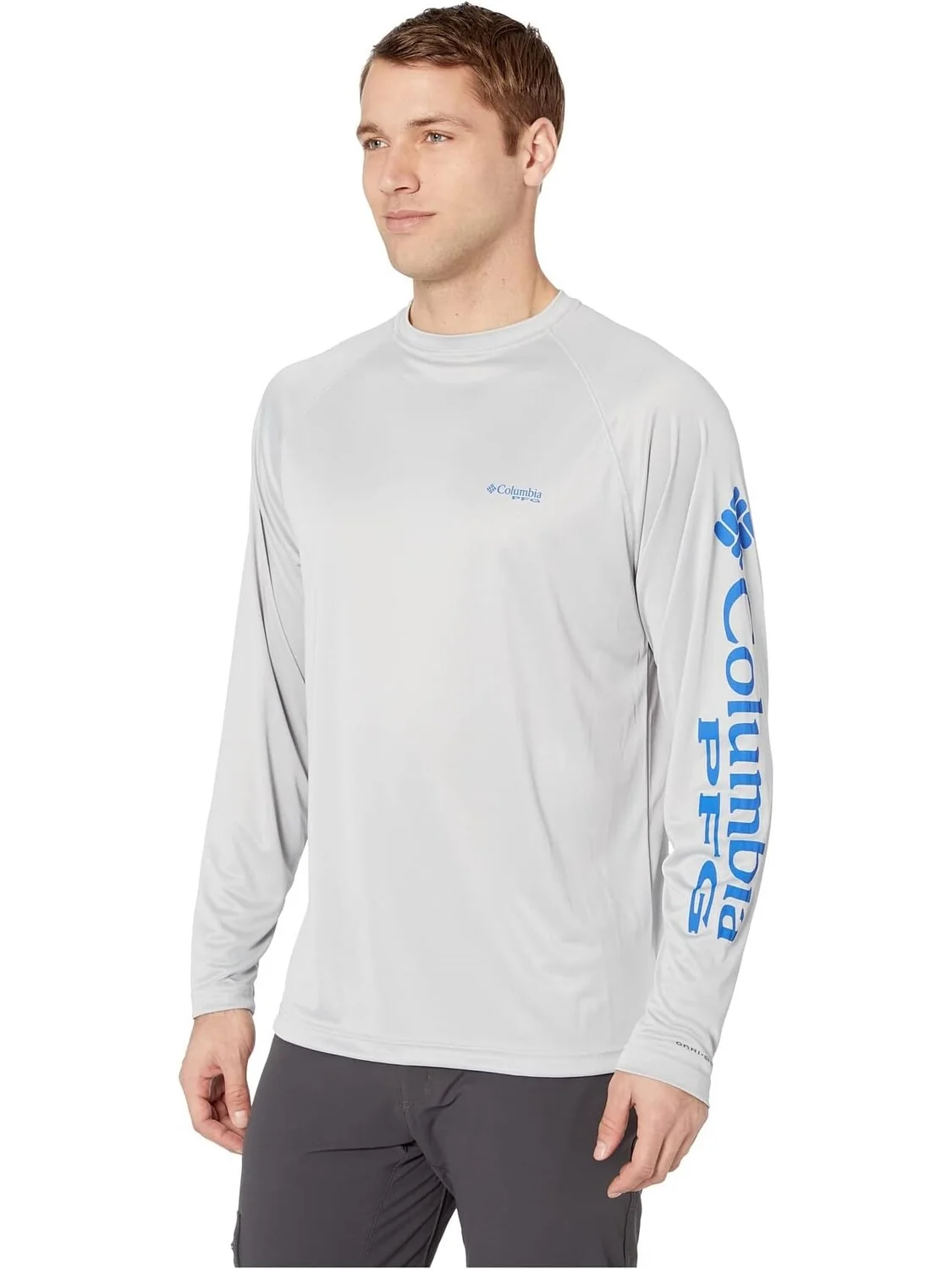 Рубашка Columbia Terminal Tackle L/S — изображение 2 из 4, серый/синий