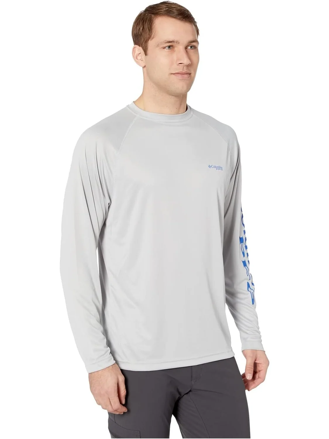 Рубашка Columbia Terminal Tackle L/S — изображение 4 из 4, серый/синий