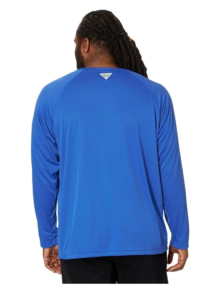 Рубашка Columbia Big & Tall Terminal Tackle L/S — изображение 3 из 4, синий/серый