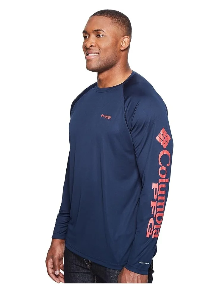 Рубашка Columbia Big & Tall Terminal Tackle L/S — изображение 2 из 4, темно-синий/красный