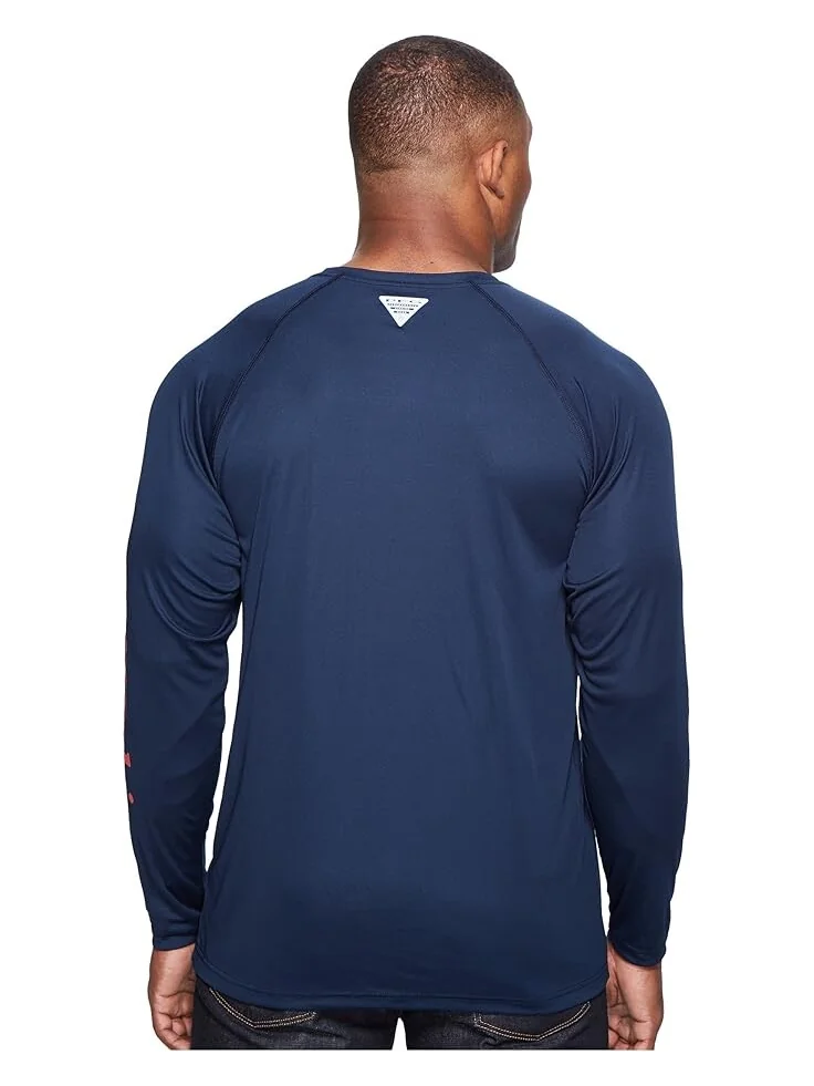 Рубашка Columbia Big & Tall Terminal Tackle L/S — изображение 3 из 4, темно-синий/красный