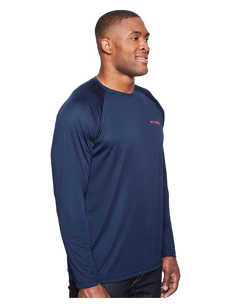 Рубашка Columbia Big & Tall Terminal Tackle L/S — изображение 4 из 4, темно-синий/красный