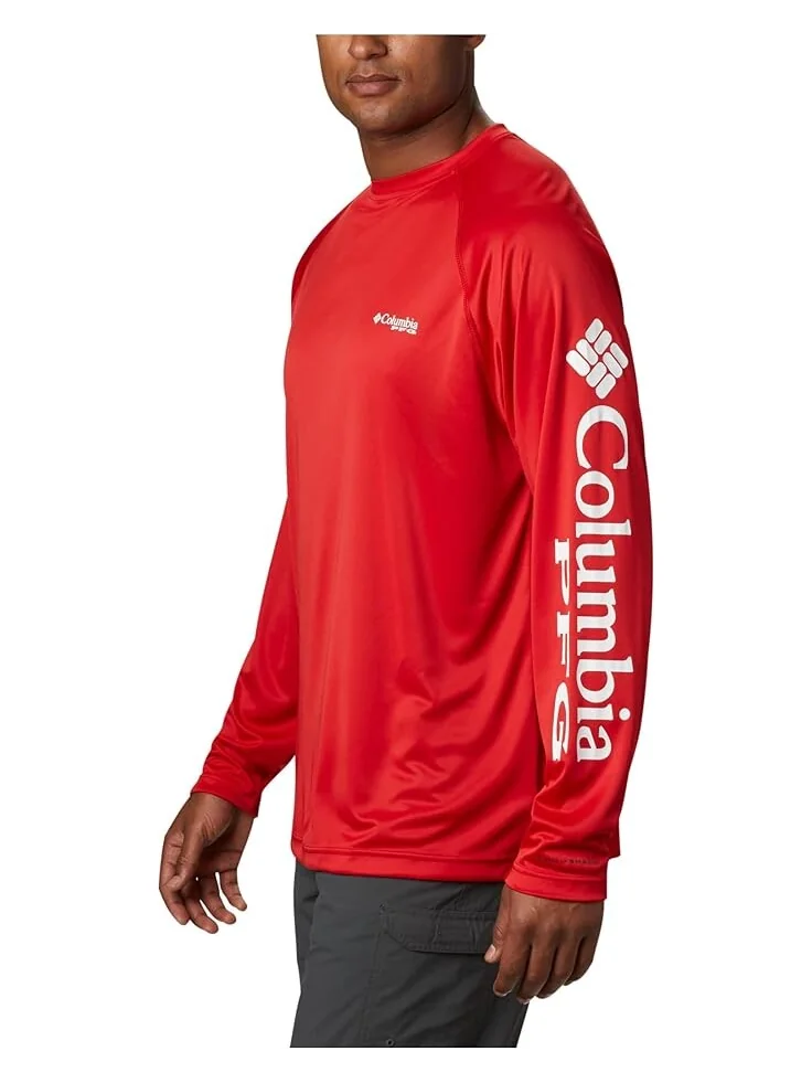 Рубашка Columbia Big & Tall Terminal Tackle L/S — изображение 2 из 4, красный/белый