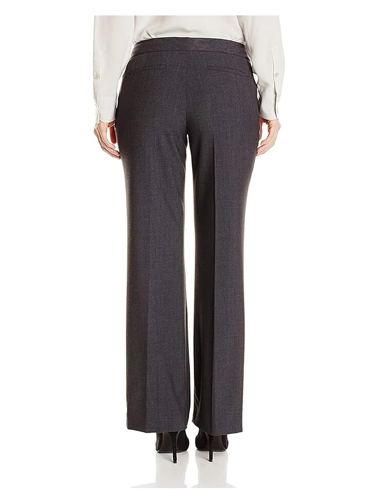 Брюки Calvin Klein Petite Size Straight-Leg — изображение 2 из 2, темно-серый