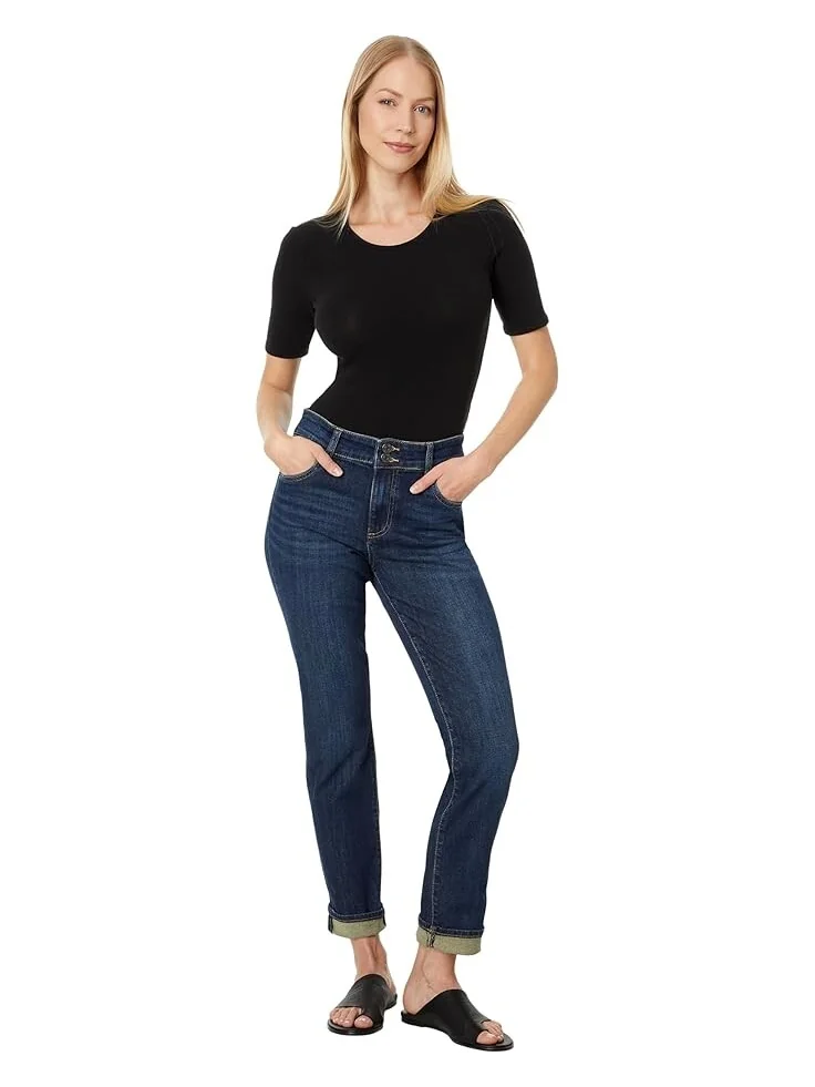 Джинсы KUT from the Kloth Catherine Boyfriend High Rise Double Button — изображение 4 из 4, королевский
