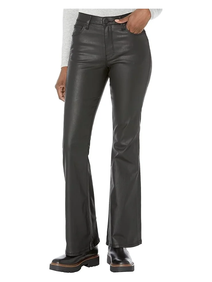 Джинсы KUT from the Kloth Ana High-Rise Fab Ab Flare-Baby All Over- Coated