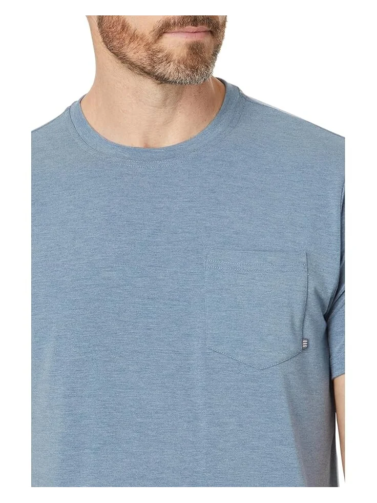 Футболка Free Fly Bamboo Flex Pocket Tee — изображение 3 из 4, синий