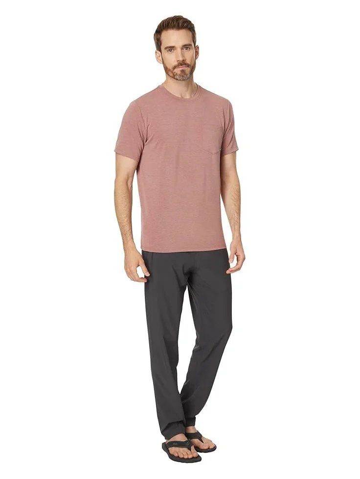 Футболка Free Fly Bamboo Flex Pocket Tee, цвет Heather Brick — изображение 4 из 4