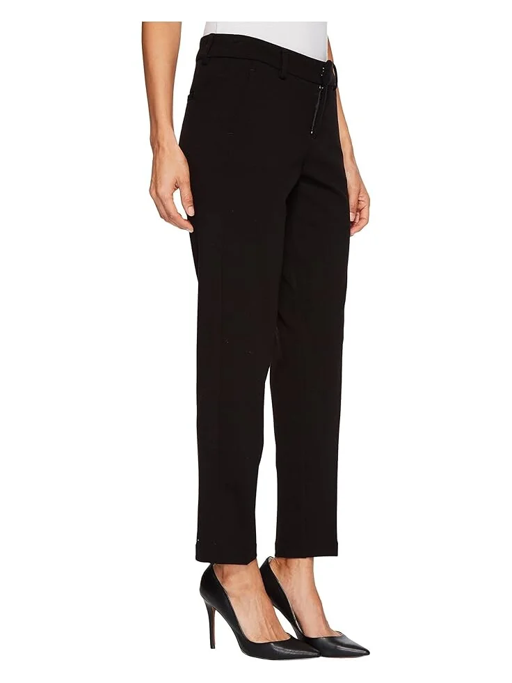 Брюки Liverpool Los Angeles Petite Kelsey Straight Leg Trousers in Super Stretch Ponte Knit — изображение 4 из 4, черный