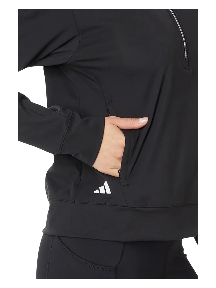 Пуловер adidas Ultimate365 Quarter Zip Golf Pullover — изображение 3 из 4, черный