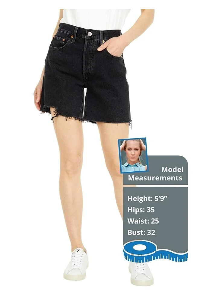 Шорты Levi's 501 Mid Thigh Shorts — изображение 2 из 4, черный