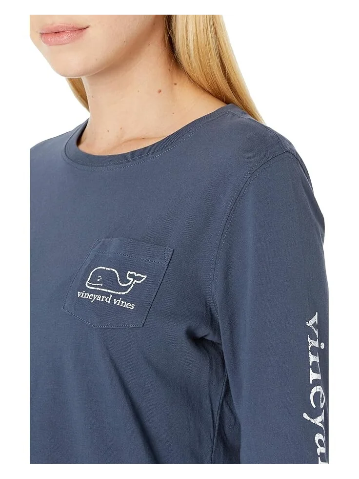 Футболка Vineyard Vines Whale Print Tee — изображение 3 из 4, синий