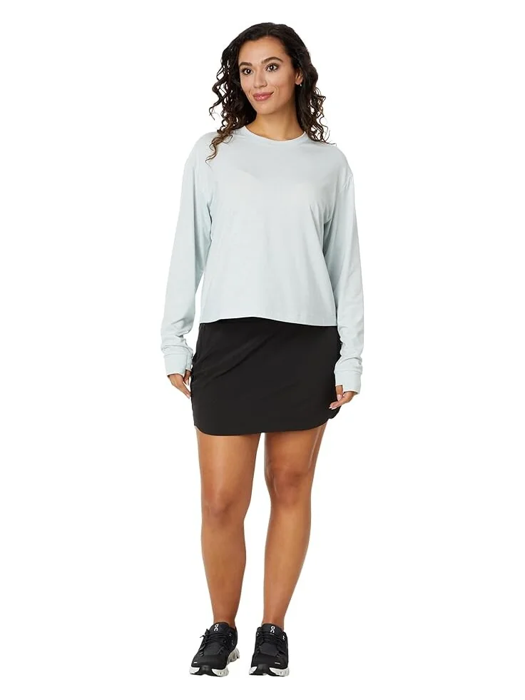 Юбка Free Fly Bamboo-Lined Active Breeze Skorts - Long — изображение 4 из 4, черный