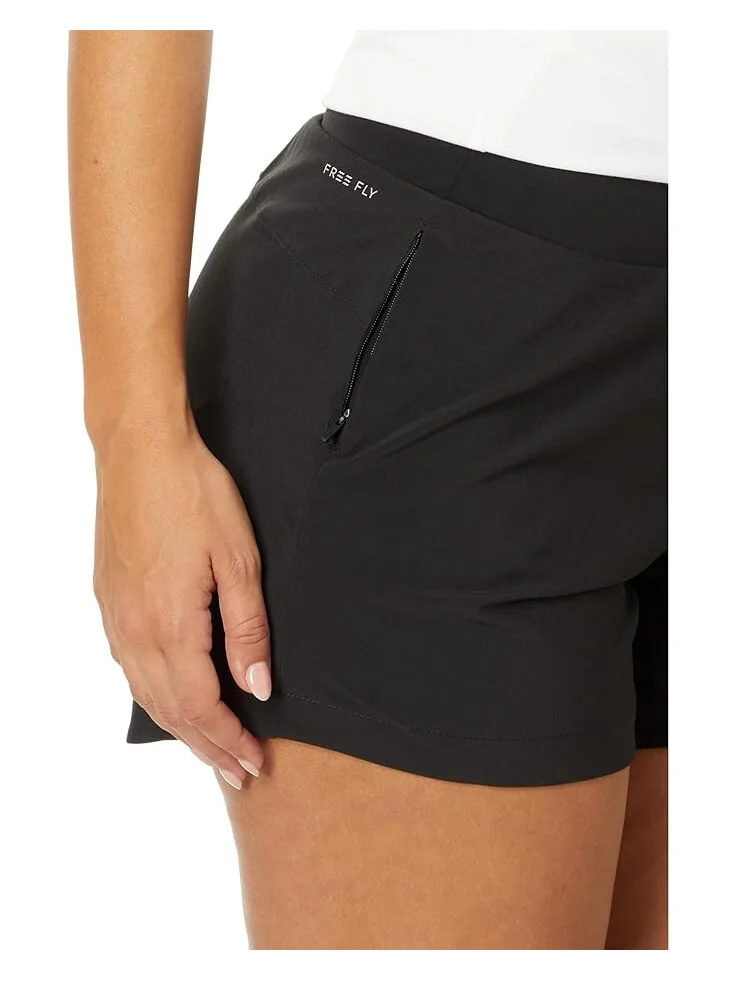 Шорты Free Fly Bamboo-Lined Active Breeze Shorts - 5" — изображение 3 из 4, черный