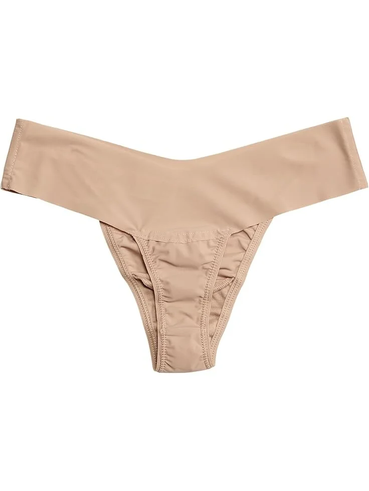 Стринги Hanky Panky BreatheSoft Natural Rise 3-Pack Thong — изображение 2 из 2, серый