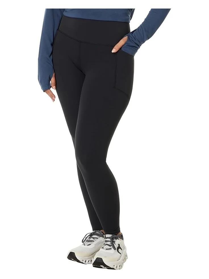 Брюки Free Fly All Day 7/8 Pocket Leggings — черный