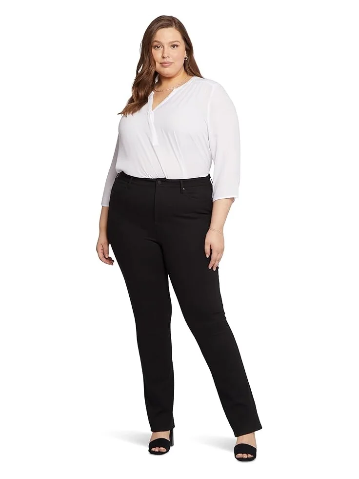 Брюки NYDJ Plus Size Marilyn Straight — изображение 1 из 2, черный