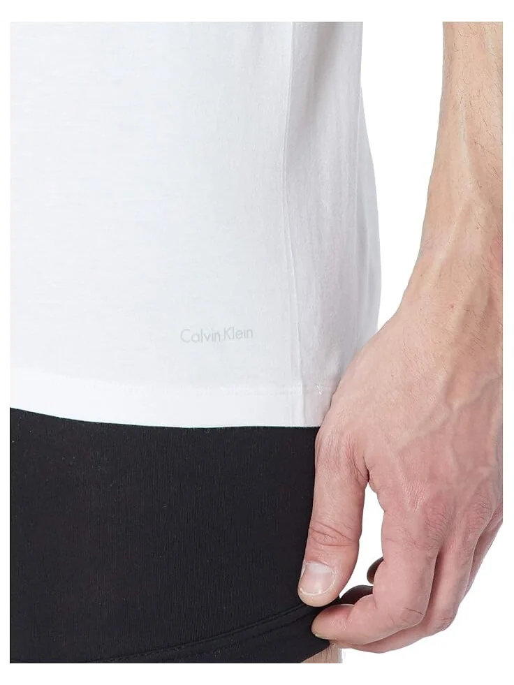 Рубашка Calvin Klein Cotton Classics Crew Neck 5-Pack — изображение 4 из 4, белый