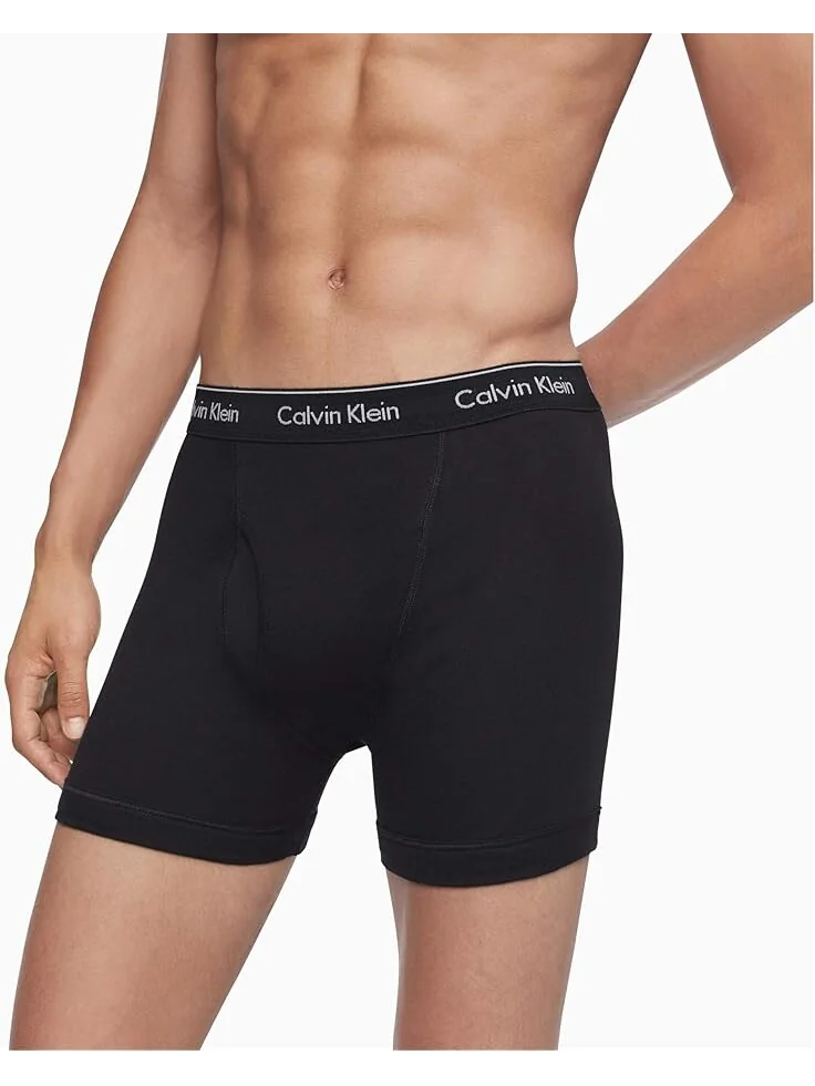 Комплект трусов Calvin Klein Cotton Classics, 3 предмета — изображение 2 из 2, черный