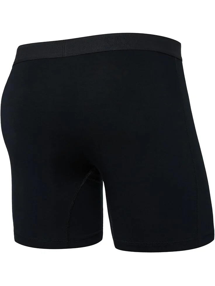 Боксеры SAXX UNDERWEAR Vibe Xtra Super Soft Boxer Brief Fly — изображение 2 из 2, черный