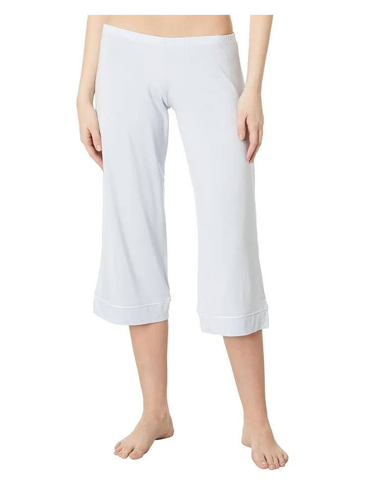 Пижама Eberjey Gisele - The Cropped Pajama Set — изображение 4 из 4, синий/слоновая кость
