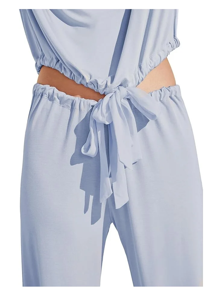 Пижама Eberjey Gisele Slouchy Pajama Set — изображение 3 из 3, синий/синий