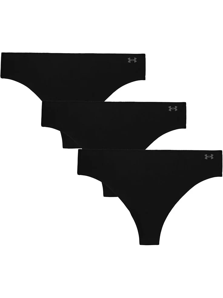 Стринги Under Armour Seamless Thong - 3 PK Solid — изображение 4 из 4, черный