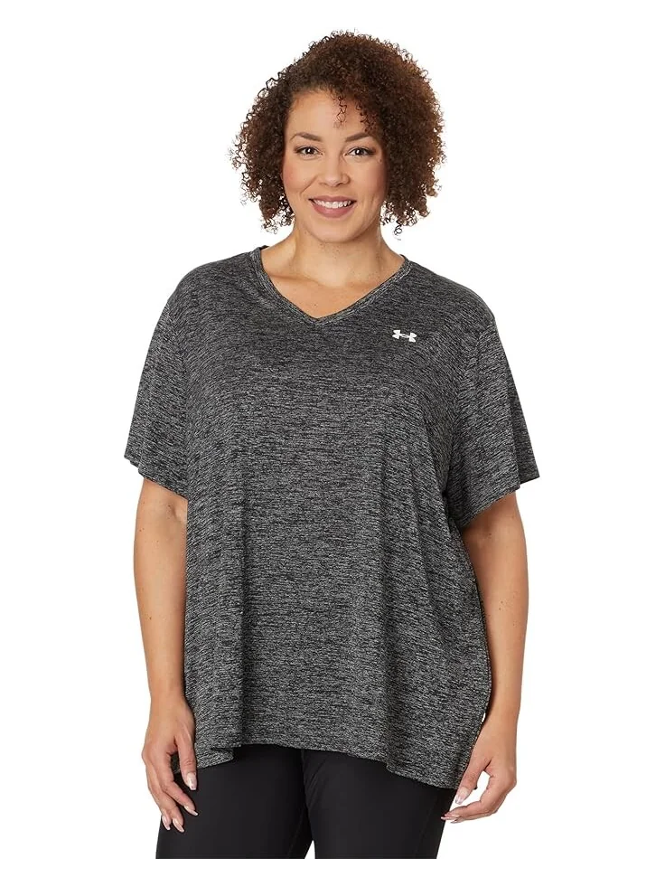 Футболка Under Armour Plus Size Tech Short Sleeve V-Neck Twist