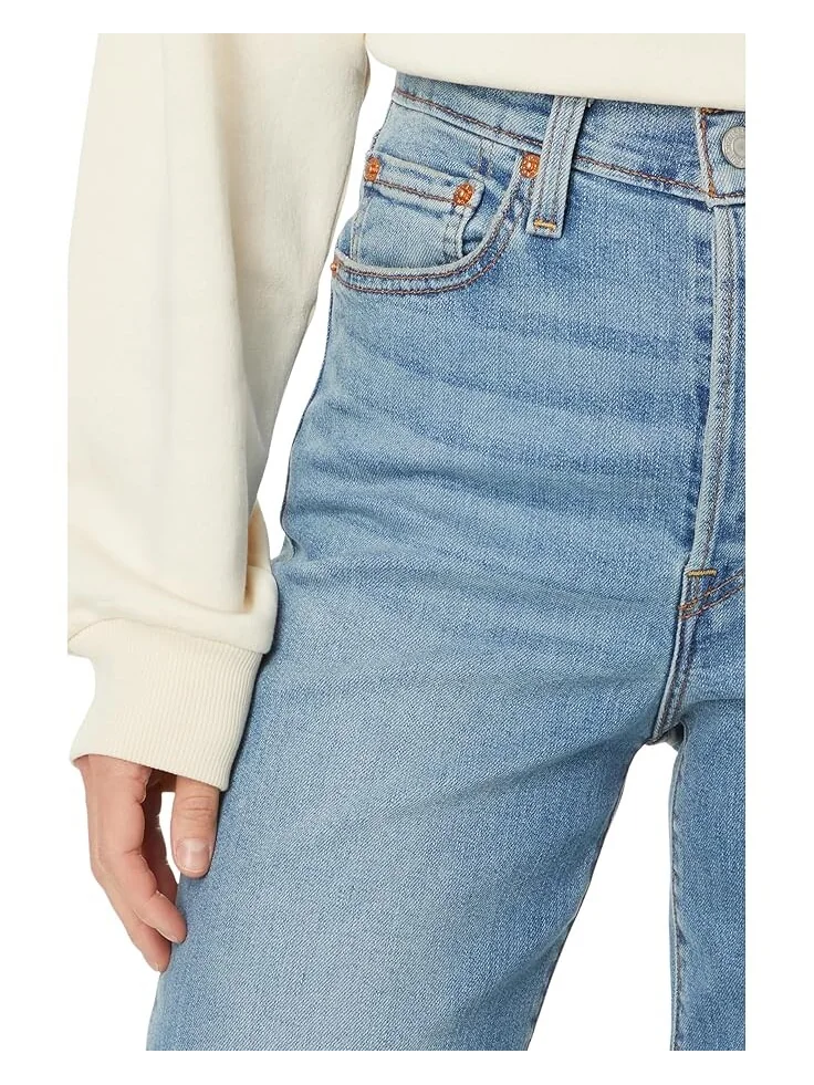 Джинсы Levi's Womens Ribcage Full Length — изображение 3 из 4, белый