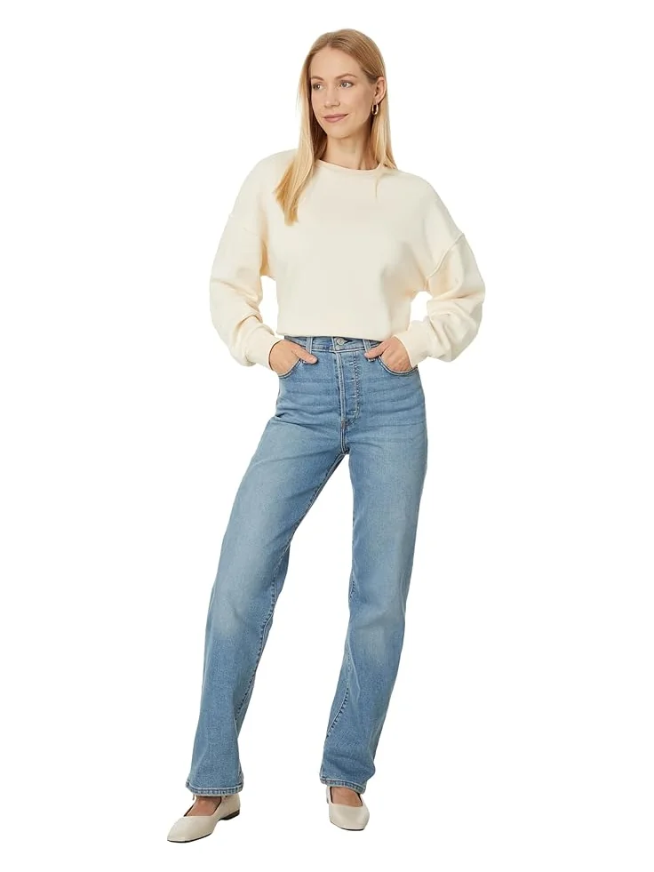 Джинсы Levi's Womens Ribcage Full Length — изображение 4 из 4, белый