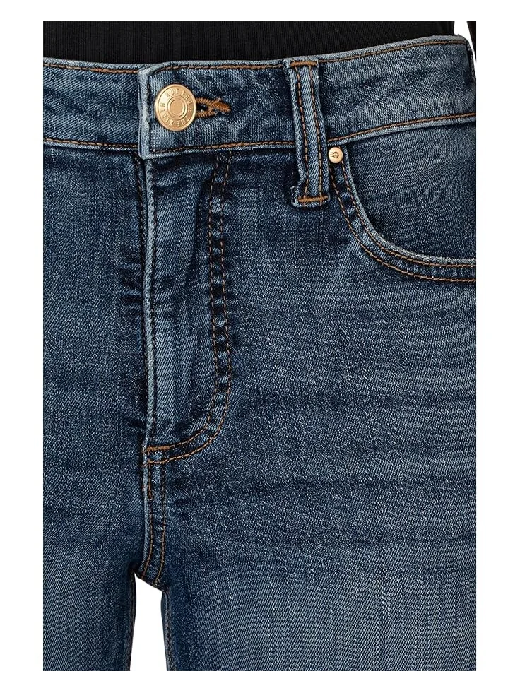 Джинсы KUT from the Kloth Stella High-Rise Fab Ab Flare W/Raw Hem, цвет Decent — изображение 3 из 3