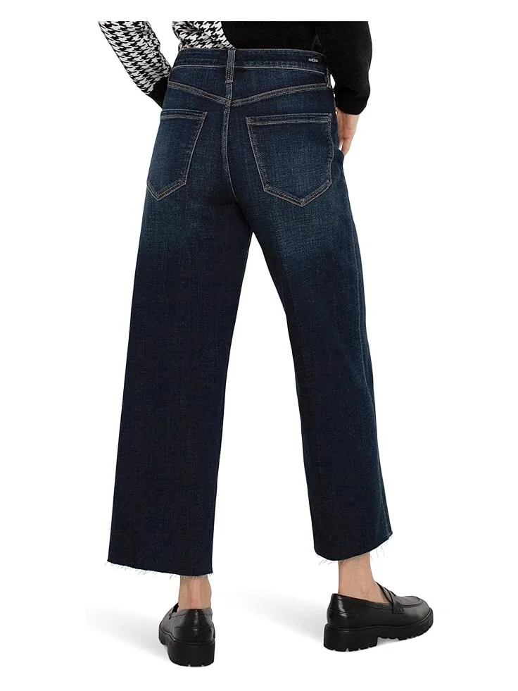 Джинсы Liverpool Los Angeles Stride Crop Wide Cut Hem Hi-Rise Crosshatch Denim in Eastmoor, цвет Eastmoor