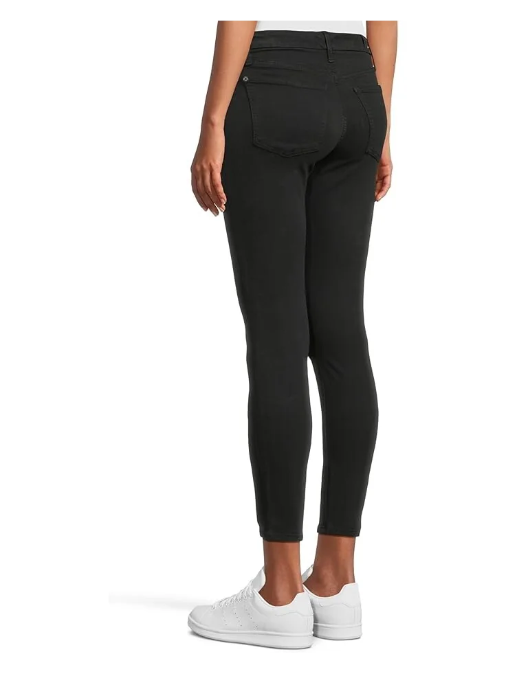 Джинсы 7 For All Mankind The Ankle Skinny in Slim Illusion Black — изображение 3 из 5, черный