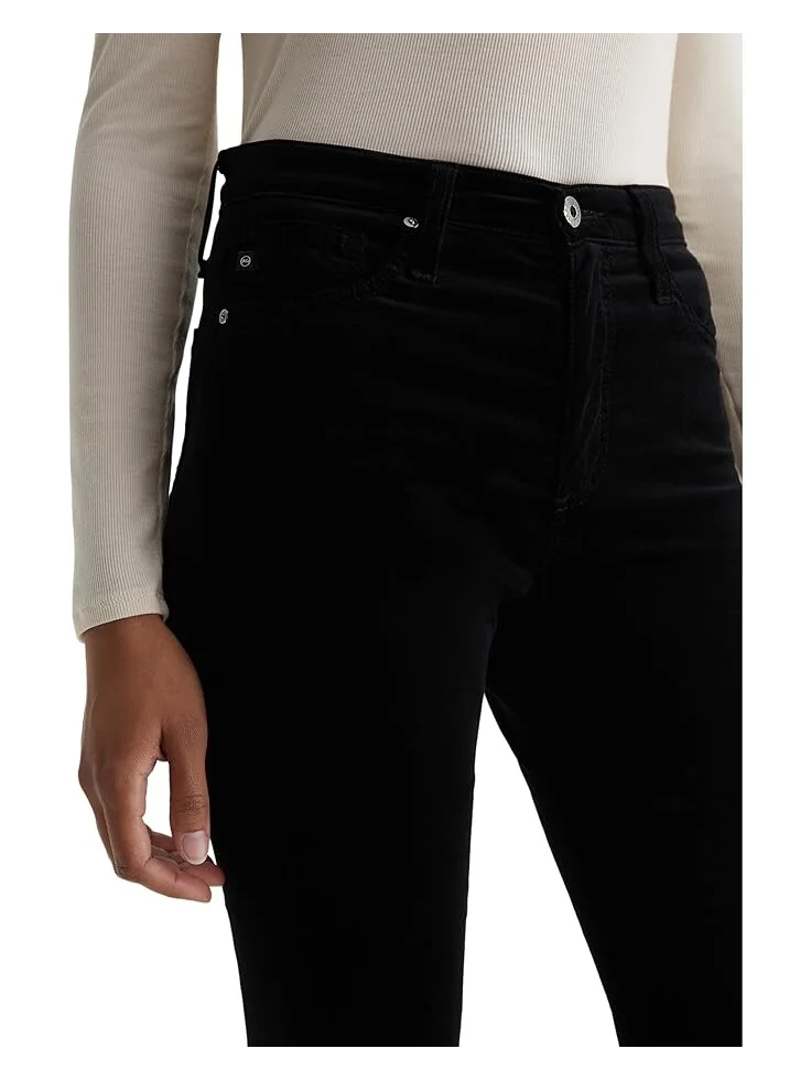 Джинсы AG Jeans Farrah Mid Rise Bootcut Jeans in Super Black — изображение 3 из 5, черный