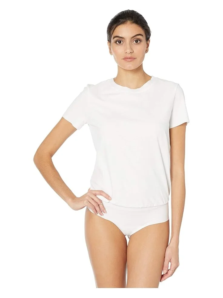 Футболка Commando Essential Cotton Crew Neck Bodysuit — изображение 4 из 5, белый