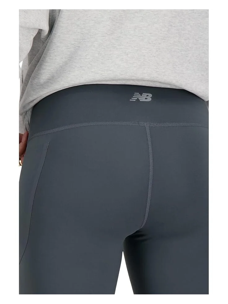 Брюки New Balance Harmony Pocket High-Rise Leggings 27" — изображение 4 из 4, серый