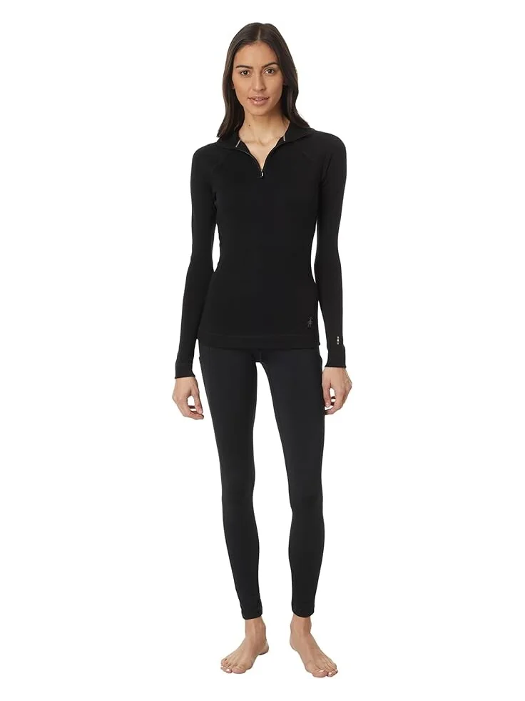 Базовый слой Smartwool Classic Thermal Merino Base Layer 1/4 Zip — изображение 4 из 4, черный