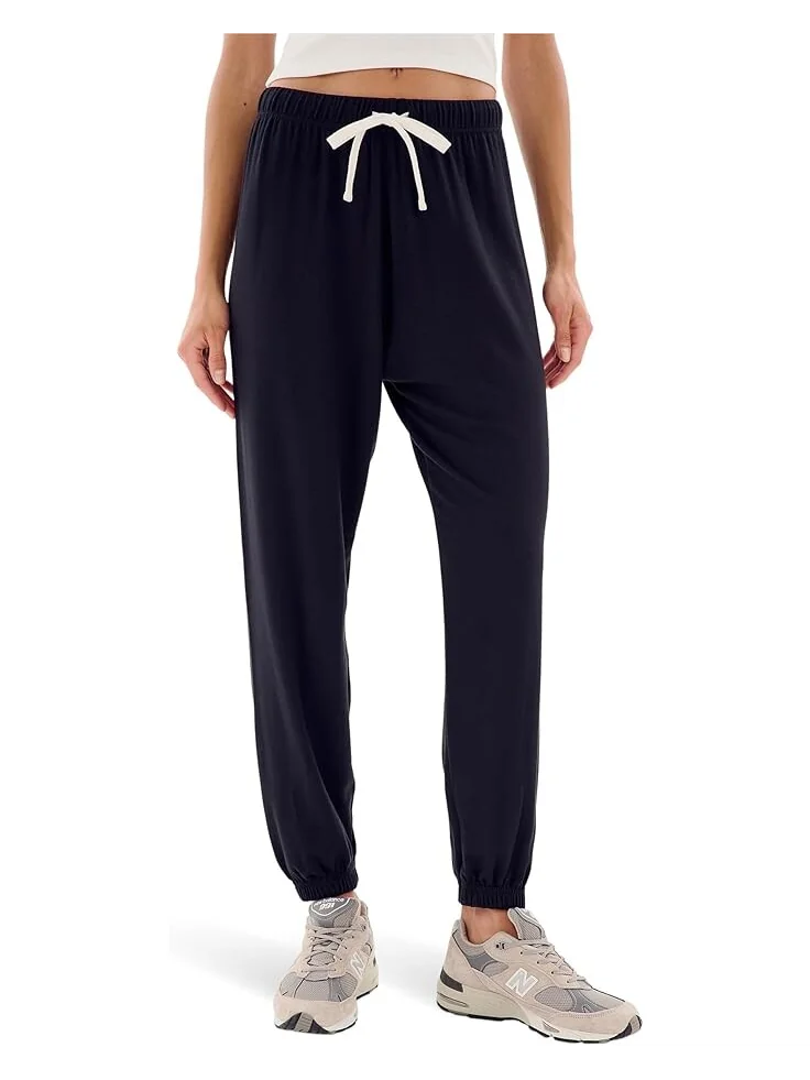 Брюки Splits59 Andie Oversized Fleece Sweatpant — черный