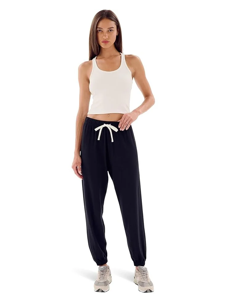Брюки Splits59 Andie Oversized Fleece Sweatpant — изображение 4 из 4, черный