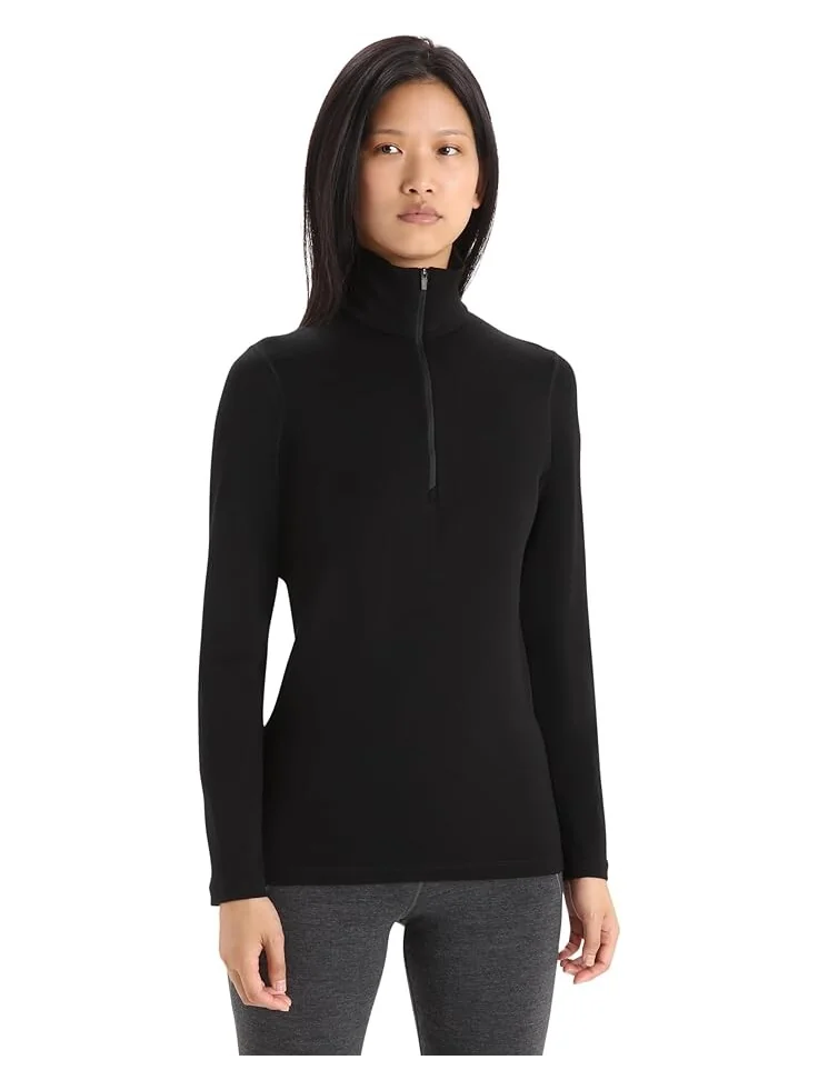 Пуловер Icebreaker Merino 260 Tech Long Sleeve Half Zip — черный