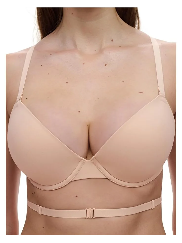 Бюстгальтер Chantelle Low Back Plunge T-Shirt Bra — изображение 3 из 3, розовый румянец