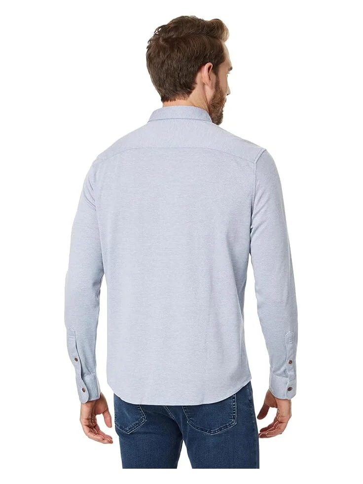 Рубашка Faherty Coastline Knit Shirt — изображение 2 из 4, синий