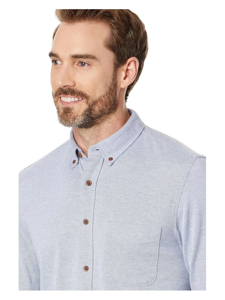 Рубашка Faherty Coastline Knit Shirt — изображение 3 из 4, синий