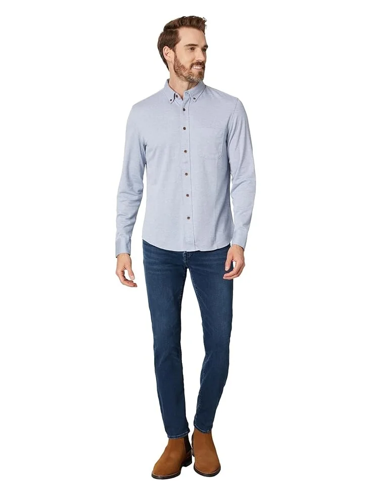 Рубашка Faherty Coastline Knit Shirt — изображение 4 из 4, синий