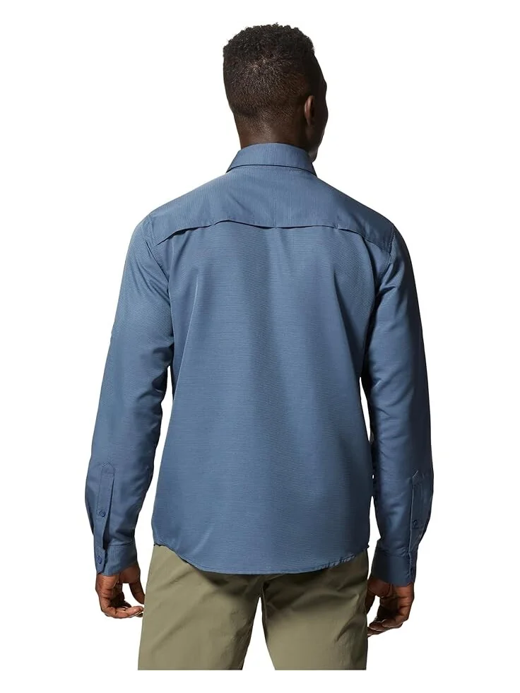 Рубашка Mountain Hardwear Canyon Long Sleeve Shirt — изображение 2 из 6, серебристый