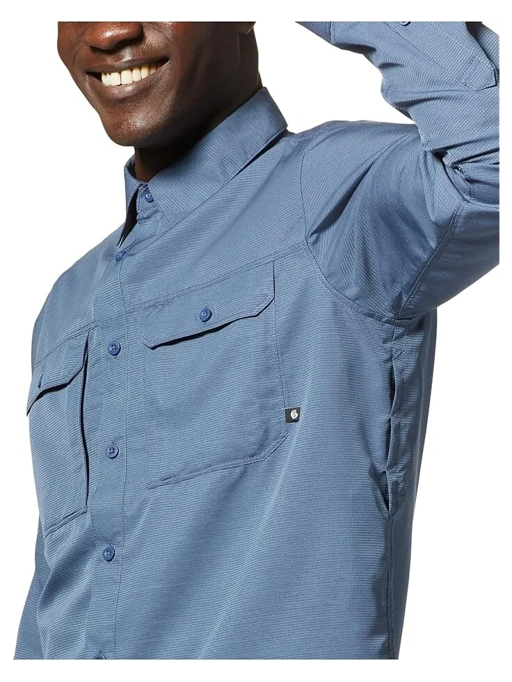 Рубашка Mountain Hardwear Canyon Long Sleeve Shirt — изображение 4 из 6, серебристый