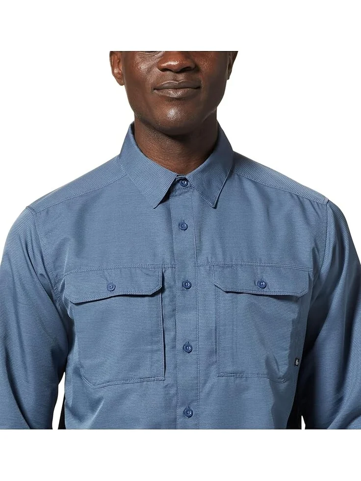 Рубашка Mountain Hardwear Canyon Long Sleeve Shirt — изображение 5 из 6, серебристый
